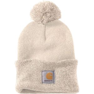 Carhartt Knit Pom-Pom Cuffed Winter White Beanie