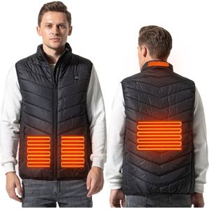 Manta Verwarmd Vest Met 4 Verwarmingszones Maat XXL - Elektrisch Vest Zwart Wintersport Outdoor - 35-60°C - MKG01