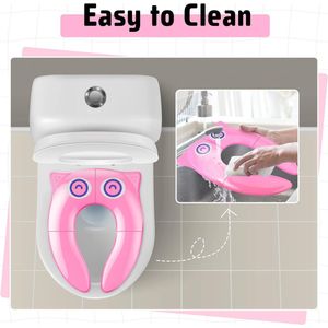 Toiletbril voor kinderen, toilettraining, toilettrainer, wc-bril, babytoiletbril voor kleine kinderen, geschikt voor ronde en ovale toiletten