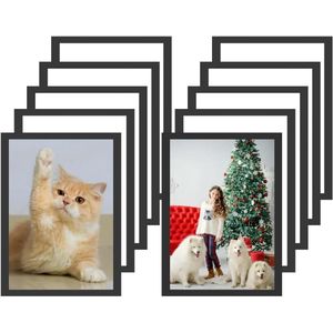 10 stuks zelfklevende magneetlijsten A4 met magneetsluiting voor Diamond Painting en foto's - geschikt voor keuken, koelkast, kantoor, deur en muur