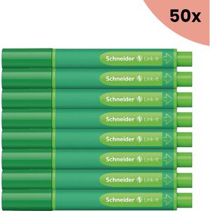 50x Viltstift Schneider Link-It 1 - 0mm blackforest-green