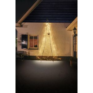 Fairybell LED Muurkerstboom voor buiten - 4 meter - 240 LEDs - Warm wit