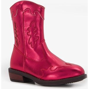 Blue Box meisjes cowboy western boots roze metallic - Maat 25