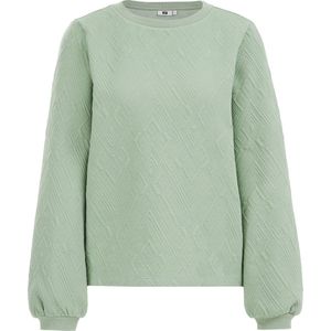 WE Fashion Dames sweater met structuur