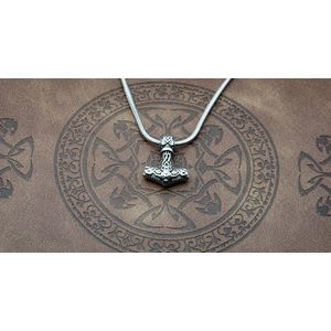 [Two Ravens] Viking ketting - Mini Thorhamer, Viking sieraden, Mjolnir, Cadeau voor Vrouwen, Noorse Mythologie
