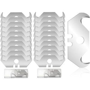 Trapeziumvormige haakmessen - Set van 20 stuks voor tapijtmes, vinyl, linoleum en behang