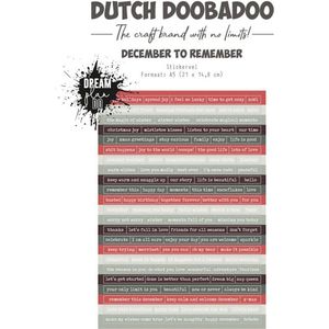 Dutch Doobadoo Dutch Sticker Art A5 December to remember (EN) 491.200.028 (10-23)