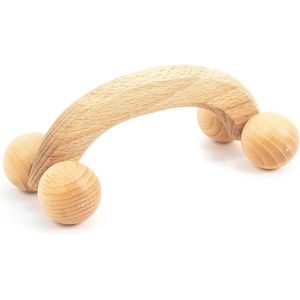 Massageapparaat voor rug nek schouders van hout 18 x 7 x 6 cm - Tuuli Accessories