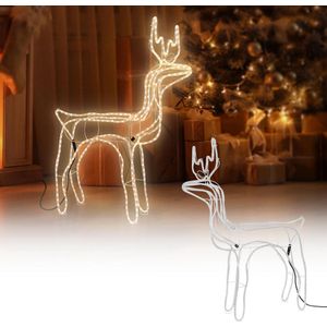 Kerstverlichting - 3D Rendier - 90 cm - Warm wit licht