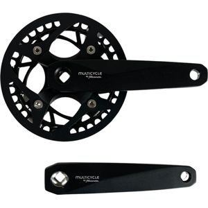 Miranda crankset links & rechts - Zwart - 170 mm - 104 mm - Single speed - 38T
