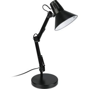 Relaxdays klassieke bureaulamp - verstelbaar - leeslamp - retro lamp - industriële lamp