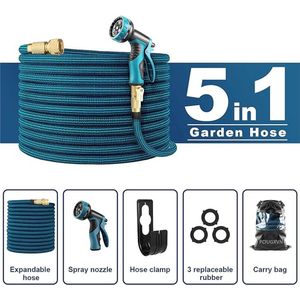 premium tuinslang in professionele kwaliteit - waterslang / garden hose (15 m, Blue)