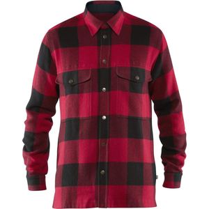 Fjallraven Canada Shirt Heren Outdoorblouse - Rood - Maat M