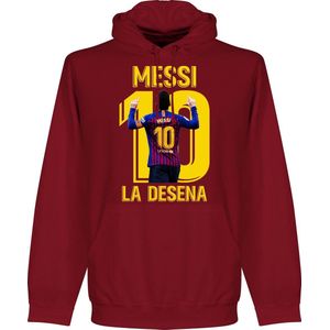 Messi La Desena Hoodie - Donker Rood - XXL