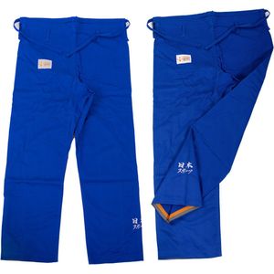 Judobroek zware kwaliteit Nihon | blauw (Maat: 140)