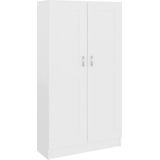 vidaXL - Boekenkast - 82,5x30,5x150 - cm - bewerkt - hout - wit