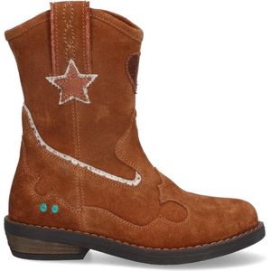 BunniesJR 224827-413 Meisjes Cowboy Boots - Bruin - Suède - Ritssluiting