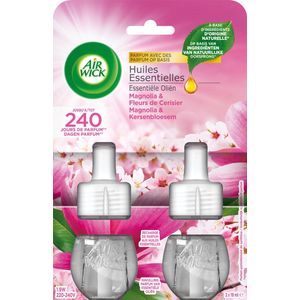 Air Wick Elektrische Luchtverfrisser - Magnolia & Kersenbloesem - Navulling duo 2x19ml