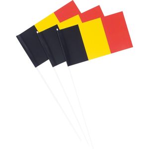 Vlaggetjes België van papier 50 stuks
