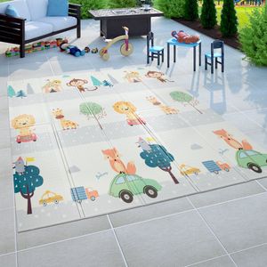 Paco Home Vloerkleed kinderkamer, jongens en meisjes, in verschillende kleuren en afmetingen 150x200 cm