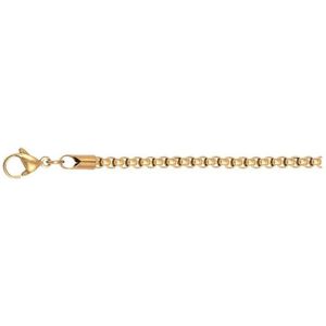 iXXXi-Men-Halsketting 60cm-Goudkleurig Mat-Heren-Collier-60cm