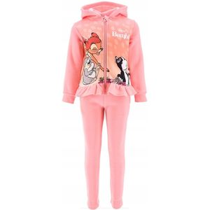 Disney Set / Huispak / Joggingpak - Bambi en Stampertje - Roze - Maat 110 (tot 5 jaar)