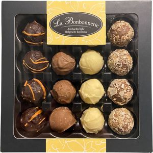 La Bonbonnerie Bakkerschocolade Truffel mix - Ambachtelijk vervaardigde Bakkerstruffels uit België - Vlaamse Chocolade