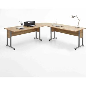 Bureau Moos Oudeiken - 240x240cm - Hoekbureau - Hoogte 75 cm