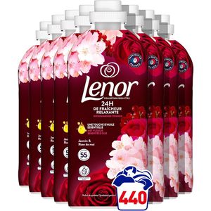 8x Lenor Wasverzachter Jasmijn & Rose de Mai 55 Wasbeurten 1155 ml