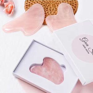 Jade Gua Sha Schraper - Met cadeauverpakking - Roze - KELERINO.