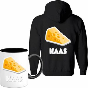 Kaas - grappig verjaardag kleding cadeau - eten teksten - Vest met mok - Dames - Zwart - Maat S