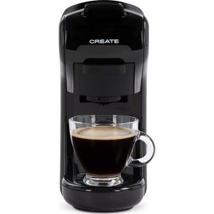 CREATE - Koffiecupmachine - Capsule koffiezetapparaat - Nespresso, Dolce Gusto - 1450W - Zwart - POTTS Koffiemachine
