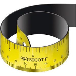 Liniaal Westcott 30cm magnetisch oprolbaar