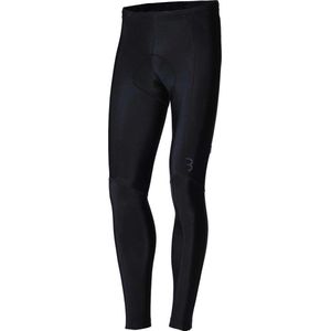 BBB Cycling Quadra Lange Fietsbroek met Zeem - Zonder Bretels - Thermo Wielrenbroek - Fiets Broek 5-15 Cº - Zwart - Maat L