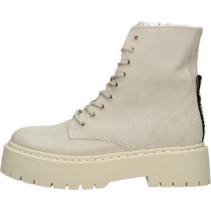 Steve Madden Skylar dames veterboot - Beige - Maat 41