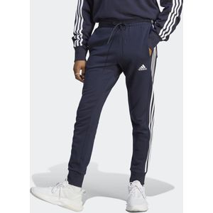 adidas Sportswear Essentials French Terry Tapered Cuff 3-Stripes Broek - Heren - Blauw- S