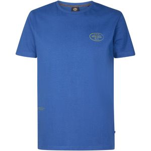 Petrol Industries - Heren Logo T-shirt Conchstone - Blauw - Maat XXL