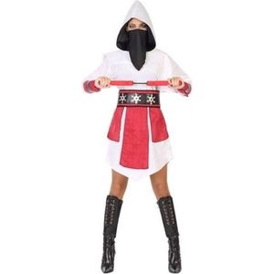Ninja vechters verkleed jurkje/kostuum voor dames - carnavalskleding - voordelig geprijsd 38/40