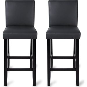 Rootz Set van 2 barkrukken - Tegenkrukken - Hoge stoelen - Ergonomisch ontwerp - Duurzaam frame - Comfortabele zitting - Kunstleer - 110 cm x 41 cm x 37,5 cm