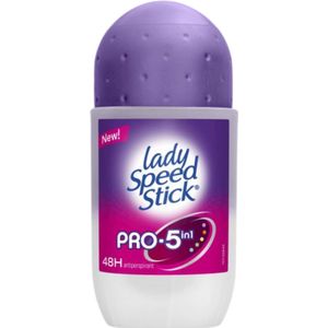 Lady Speed Stick Pro 5 Benefits Deodorant Roll-On - Deodorant Anti Transpirant Antiperspirant - 48 Uur Heerlijk Ruiken - Deo Roller Dames - 50 ml
