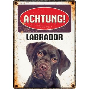 Plenty Gifts Waakbord Hond Labrador 21 X 14,8 Cm Bruin (de)