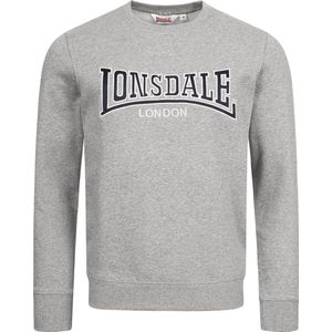 Lonsdale Sweatshirt Berger Lp181 Rundhals Sweatshirt schmale Passform Marl Grey-XXL