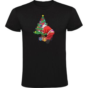 Kerstman in string Heren T-shirt - kerst - feest - sexy - christmas - kerstboom - kerstmis - fout kerstshirt - xmas - cadeau - grappig
