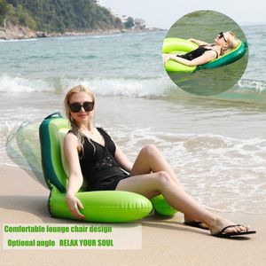 Inflatable Water Hammock with Net - Avocado Floating Toy - Adults and Kids - Water Hammock 120kg - Air Mattress - Water Pool - Summer Parties - Backrest waterhangmat