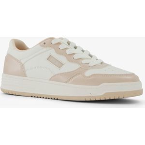 Blue Box dames sneakers beige wit - Maat 38 - Uitneembare zool