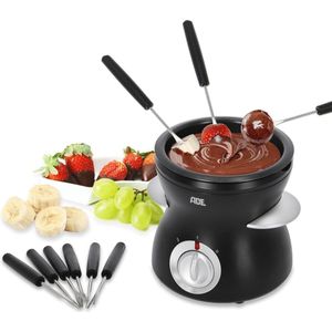 Elektrische Chocoladefondue 250 ml met 6 Spiesen - Perfect voor Chocolade Dips en Desserts