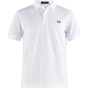 Fred Perry Polo Heren Wit Cotton