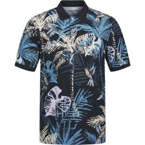 JACK&JONES JJHAWAII AOP POLO SS Heren Poloshirt - Sky Captain