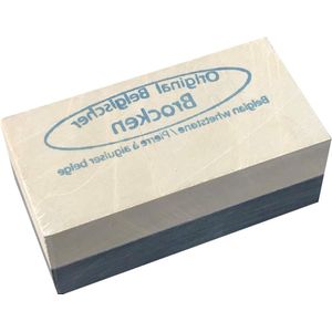 Gele Belgische brokken slijpsteen 6x3 cm - 6 stuks - REMOS