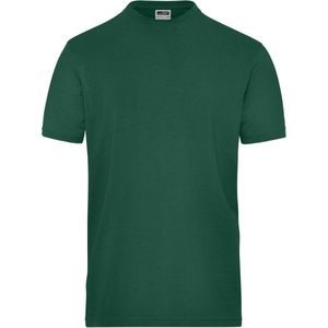 James and Nicholson Heren Organisch Katoenen Stretch T-Shirt (Donkergroen)